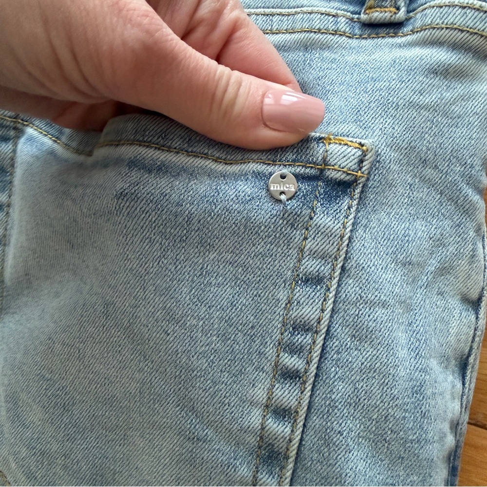 Mica High Rise Super Wide Leg Palazzo Crop Jeans Women 29 - Picture 10 of 12
